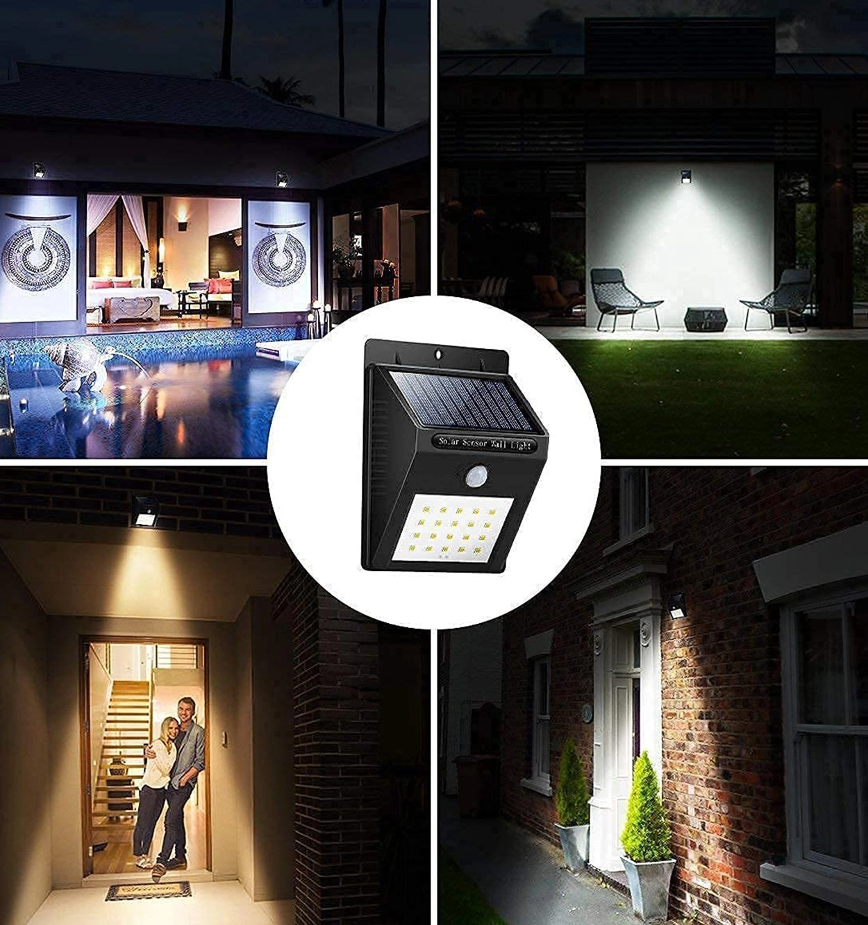 چراغ ال ای دی خورشیدی( Solar Wall Light ) مدل ۴۶۶۳۷